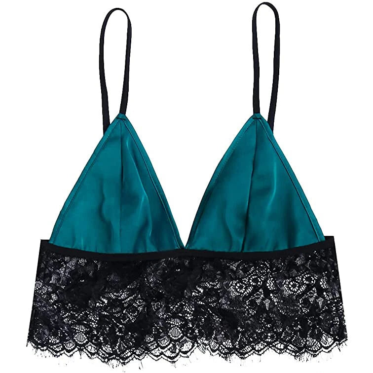 Plus Size Womens Satin Nightwear Lace Trim Bra Top Sissy Shorts of Lingerie Set