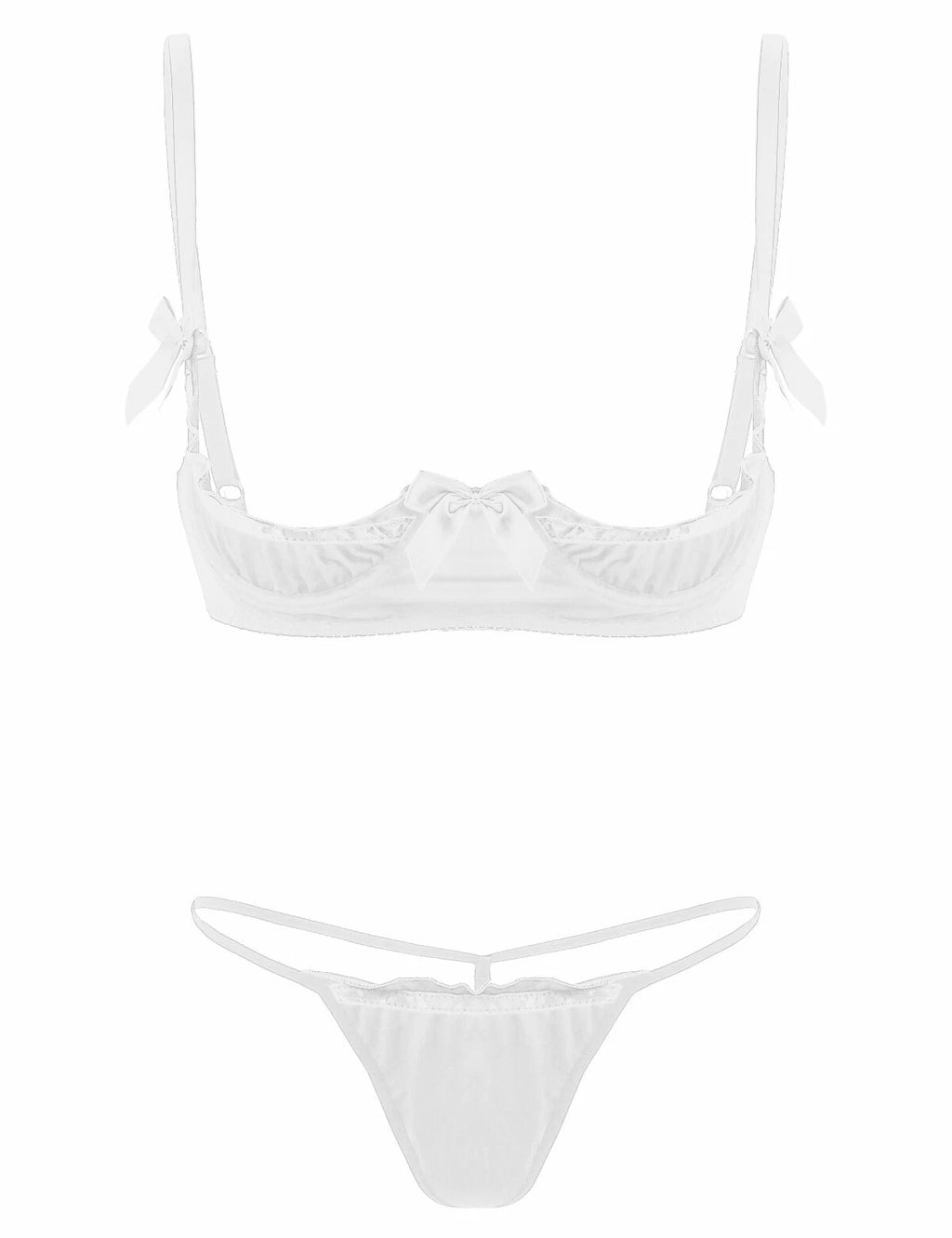 Women's G-string Sexy Lingerie Nightwear Lace Thong Bra Set Underwear Babydoll