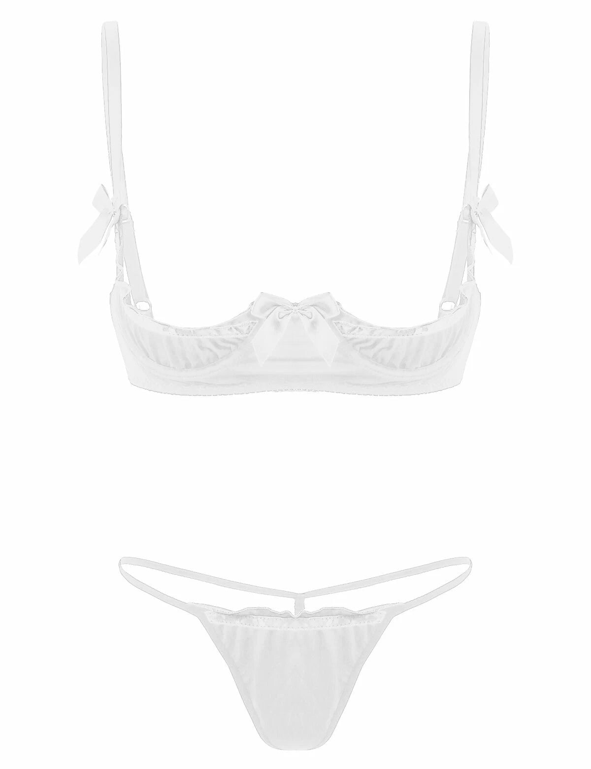 Women's G-string Sexy Lingerie Nightwear Lace Thong Bra Set Underwear Babydoll