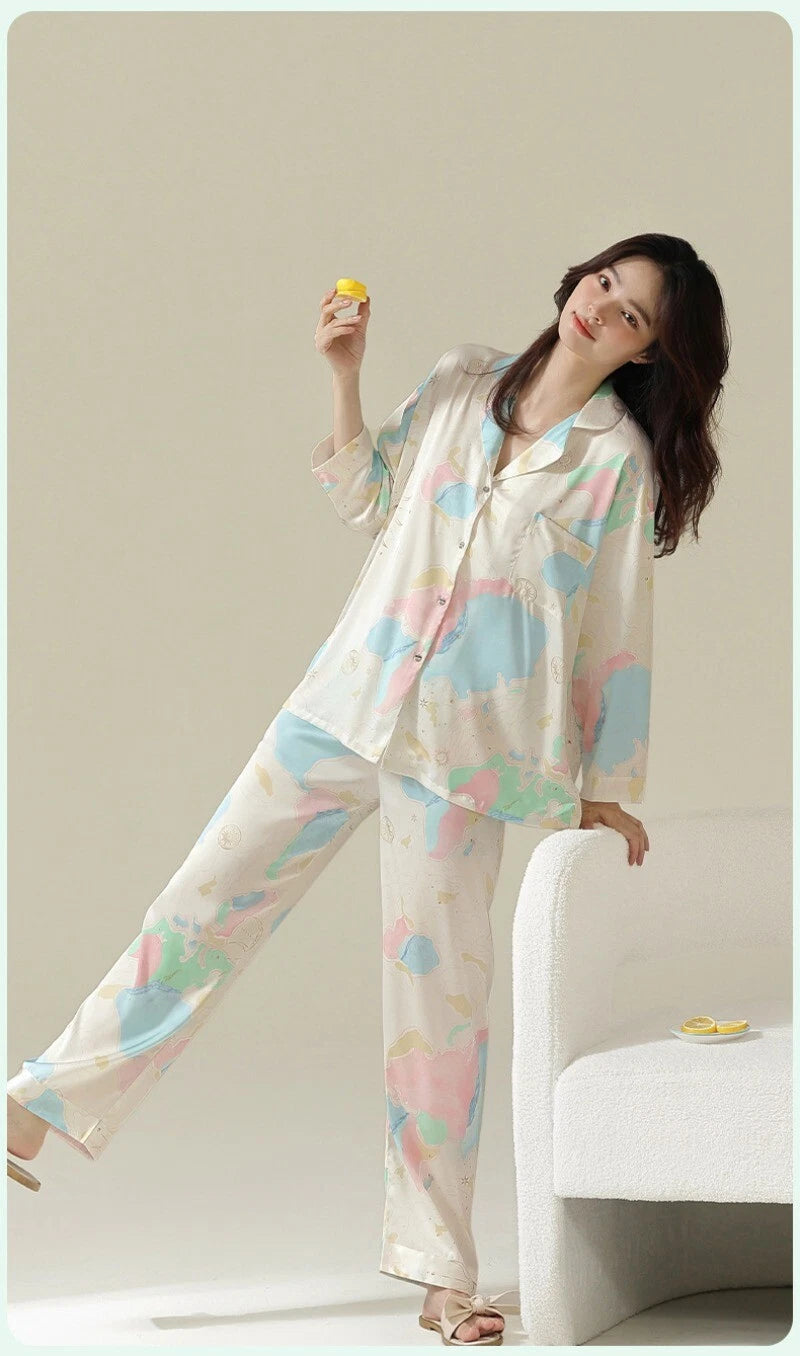 Women's Homewear Set Outdoor Comfortable Antimicrobial Fashion Cute Sleepwear