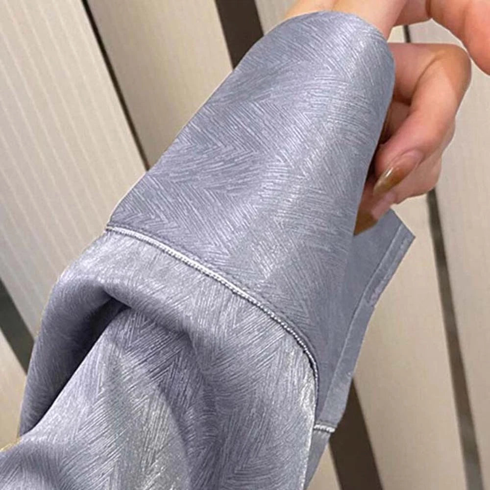 Skinny Clothes Solid Women Pyjamas Set Birthday Gift-