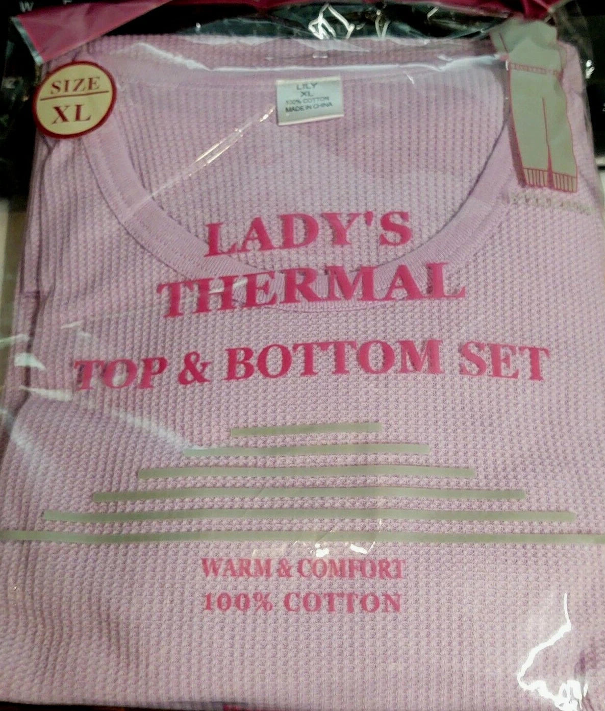 WOMEN'S Thermal TOP & BOTTOM SET Waffle Knit Long Johns Warm Underwear PJ'S 2pcs