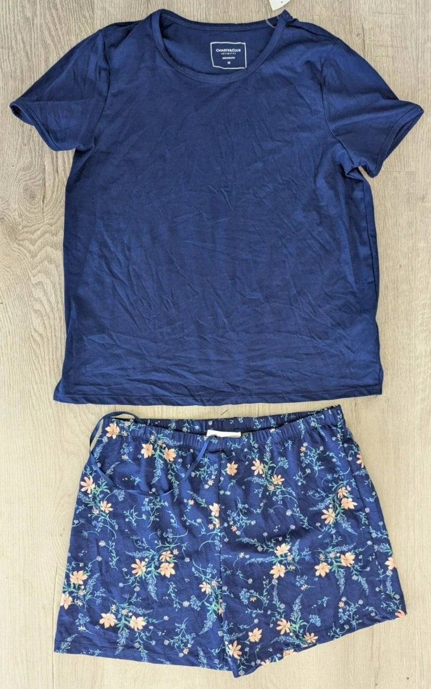 Charter Club Women's Short-Sleeve Pajamas Set