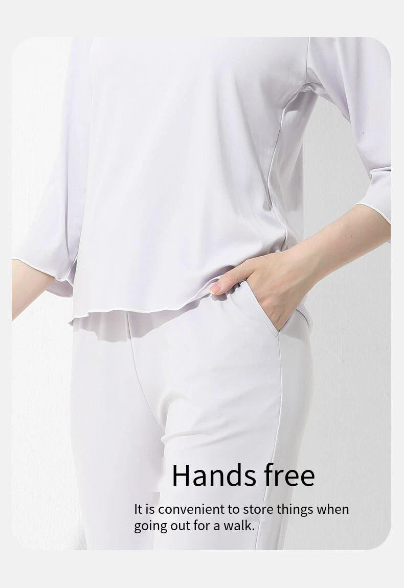 New Style Ladies Casual Seventh Sleeve Nine Pants Casual Wear At Home-