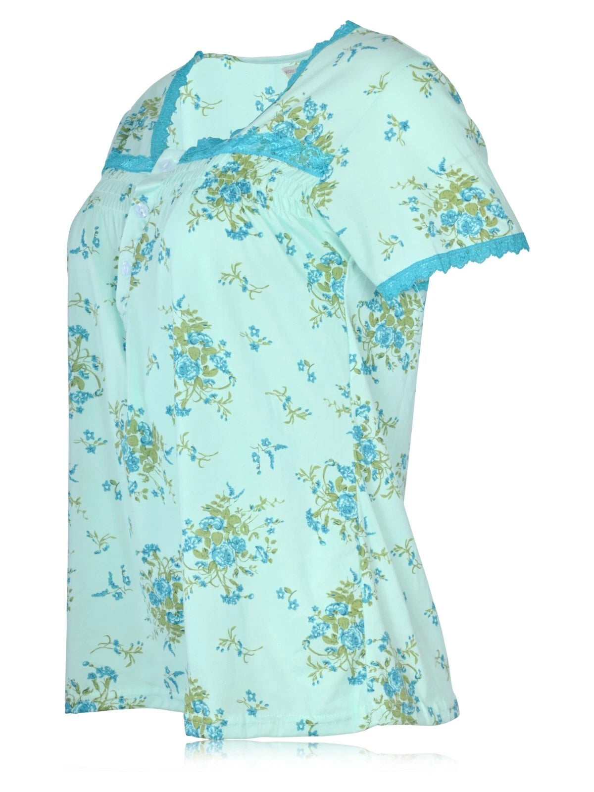 JEFFRICO Womens Capri Pajama Set 2 Piece Short Sleeve Top & Capri Pants 5201C