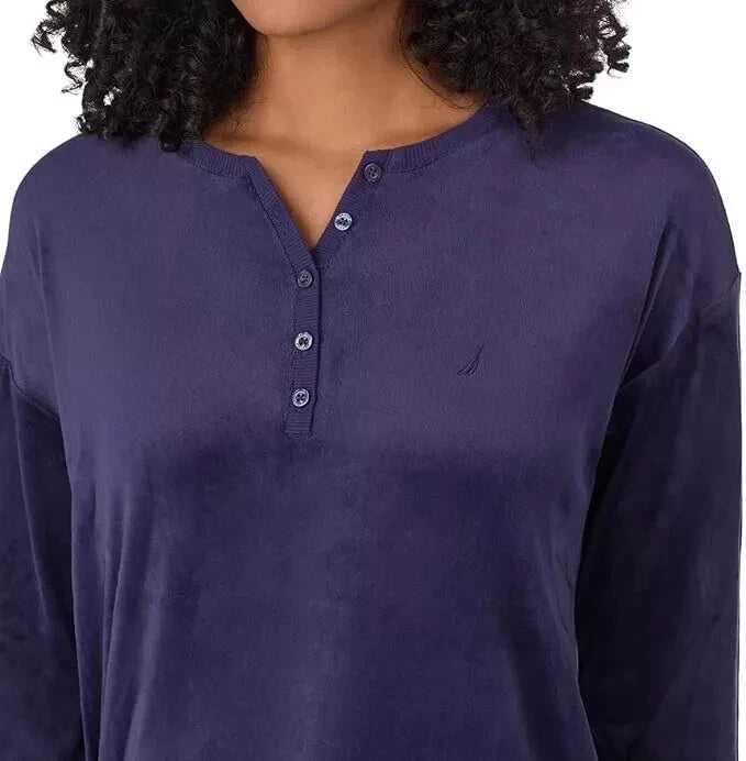 Nautica Women's 2 Piece Fleece Pajama Sleepwear Set(1812934)