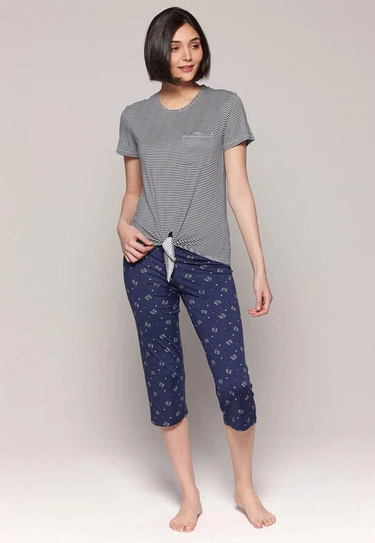 Claudel Lingerie Comfort and Company Short Sleeve Pajamas PJs