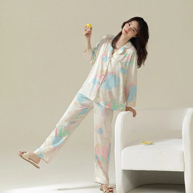 Women's Outdoor Homewear Set Comfortable Antimicrobial Fashion Cute Sleepwear