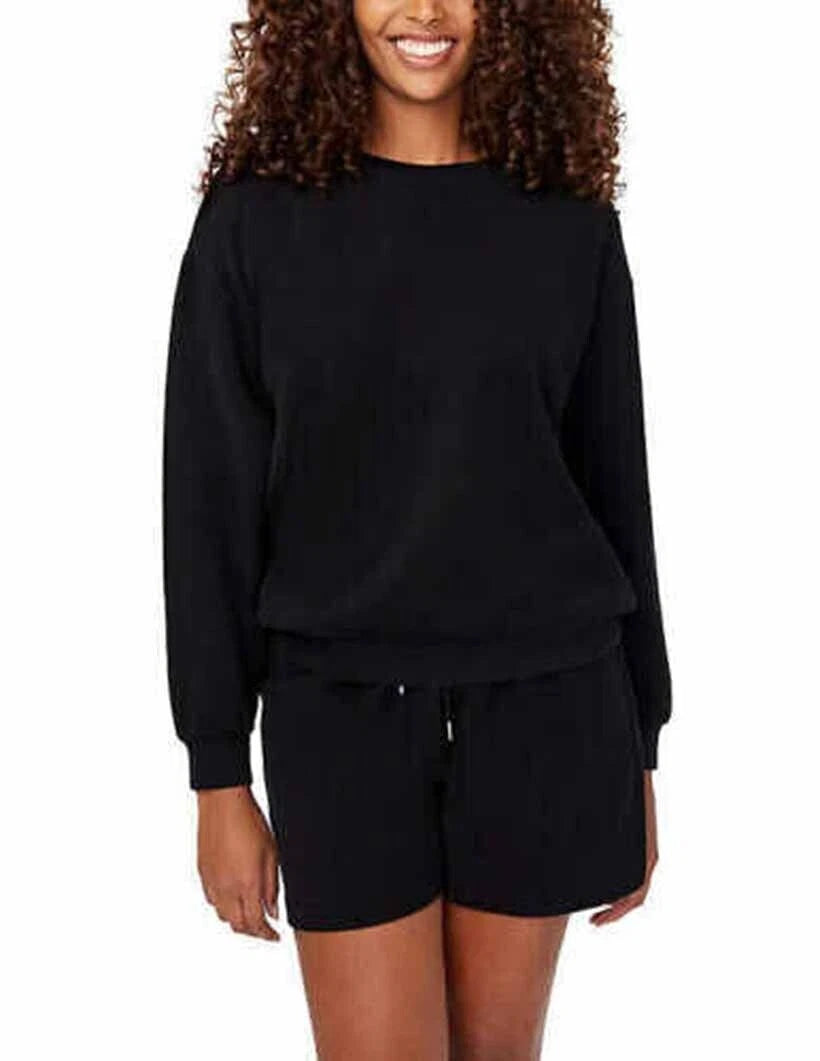 Buffalo by David Bitton Ladies 2-Piece Lounge Set Ribbed Long Sleeve Top & Short