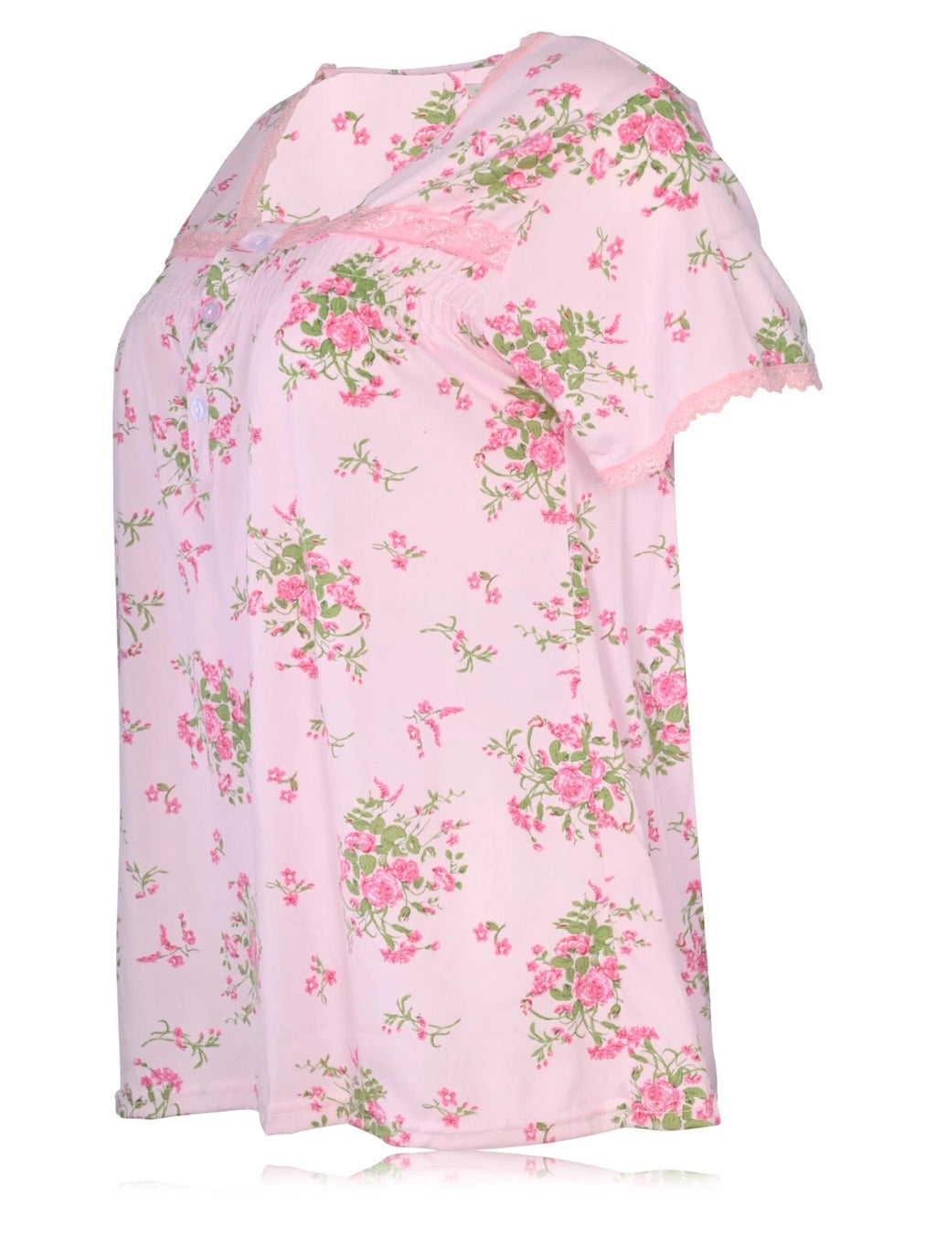 JEFFRICO Womens Capri Pajama Set 2 Piece Short Sleeve Top & Capri Pants 5201C