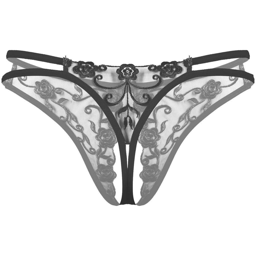 Womens Underwear Shiny Thong Crop Top Lingerie Lace-up Nightwear 4-piece Bra