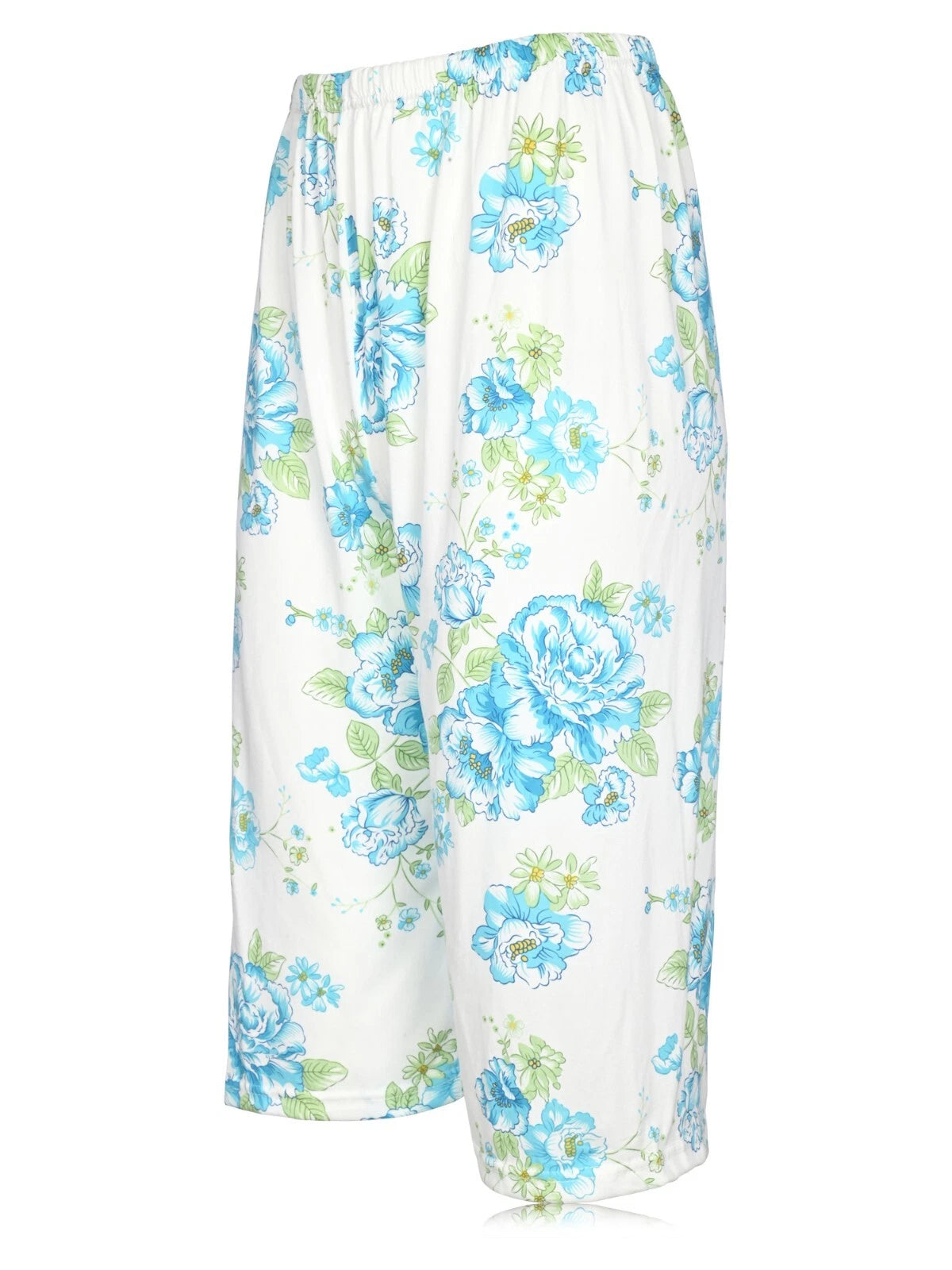 JEFFRICO Womens Capri Pajama Set 2 Piece Short Sleeve Top & Capri Pants 812C