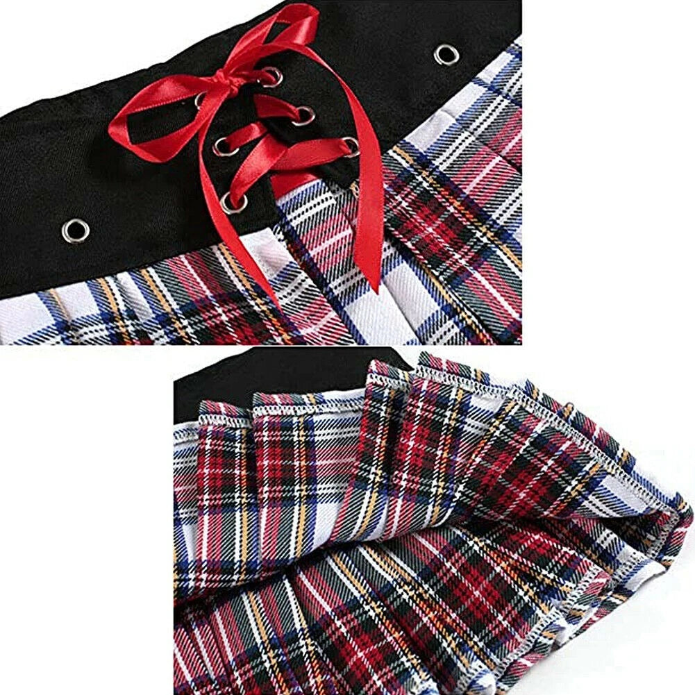 Halloween Sexy Lingerie School Girl Student Cosplay Fancy Dress Costume Uniform