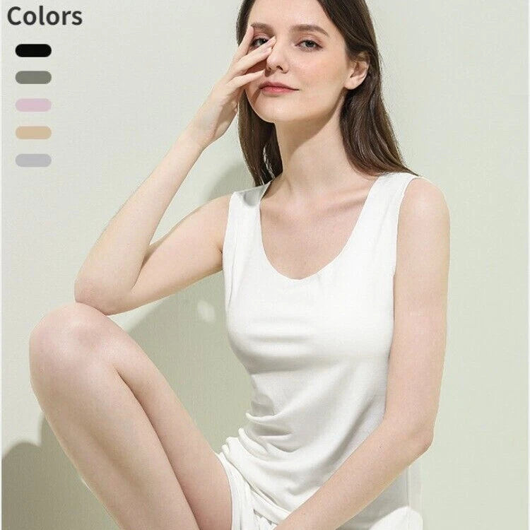 Women's Pajamas Set Comfy Casual Bacteriostasis Modal Summer Vest and Shorts