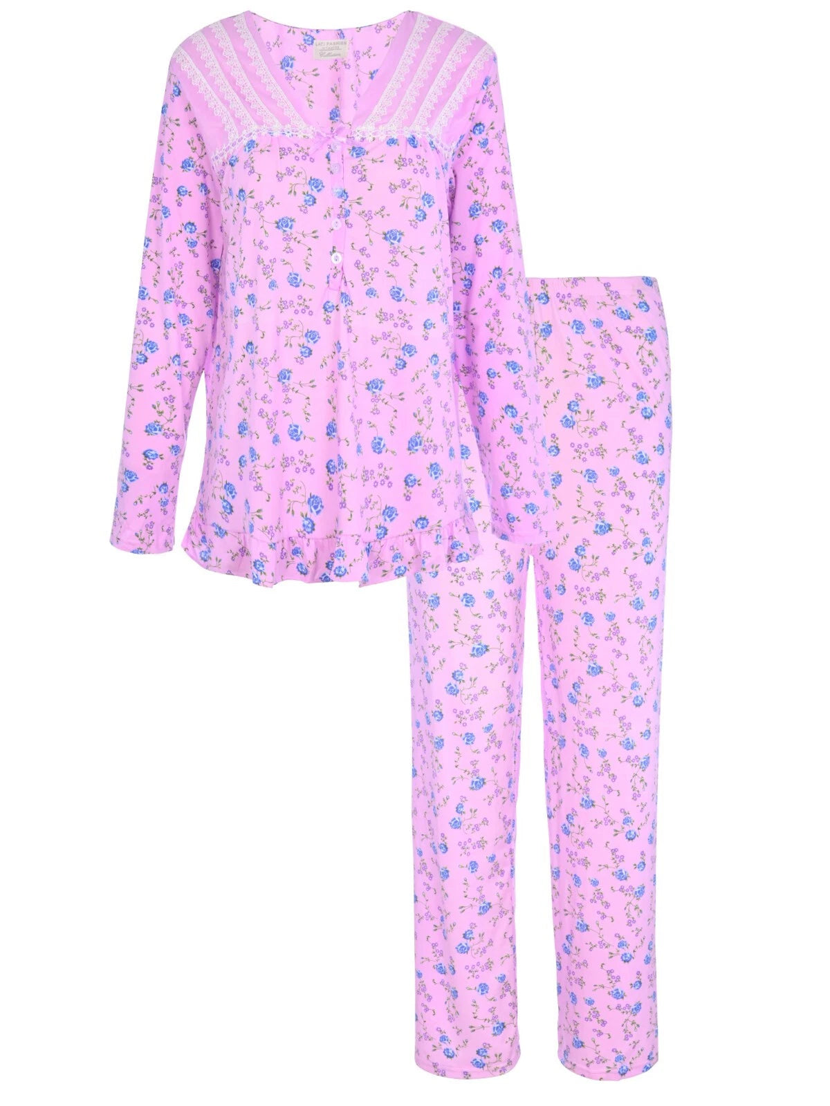 Womens Pajamas For Women Long Sleeve Pajamas Set Sleepwear  M L XL XXL NWT 6015P
