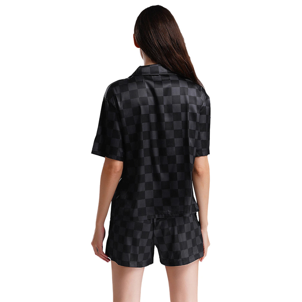 Women Nightwear Casual Pajamas Set Soft Sleepwear Ice Cool Homewear Summer