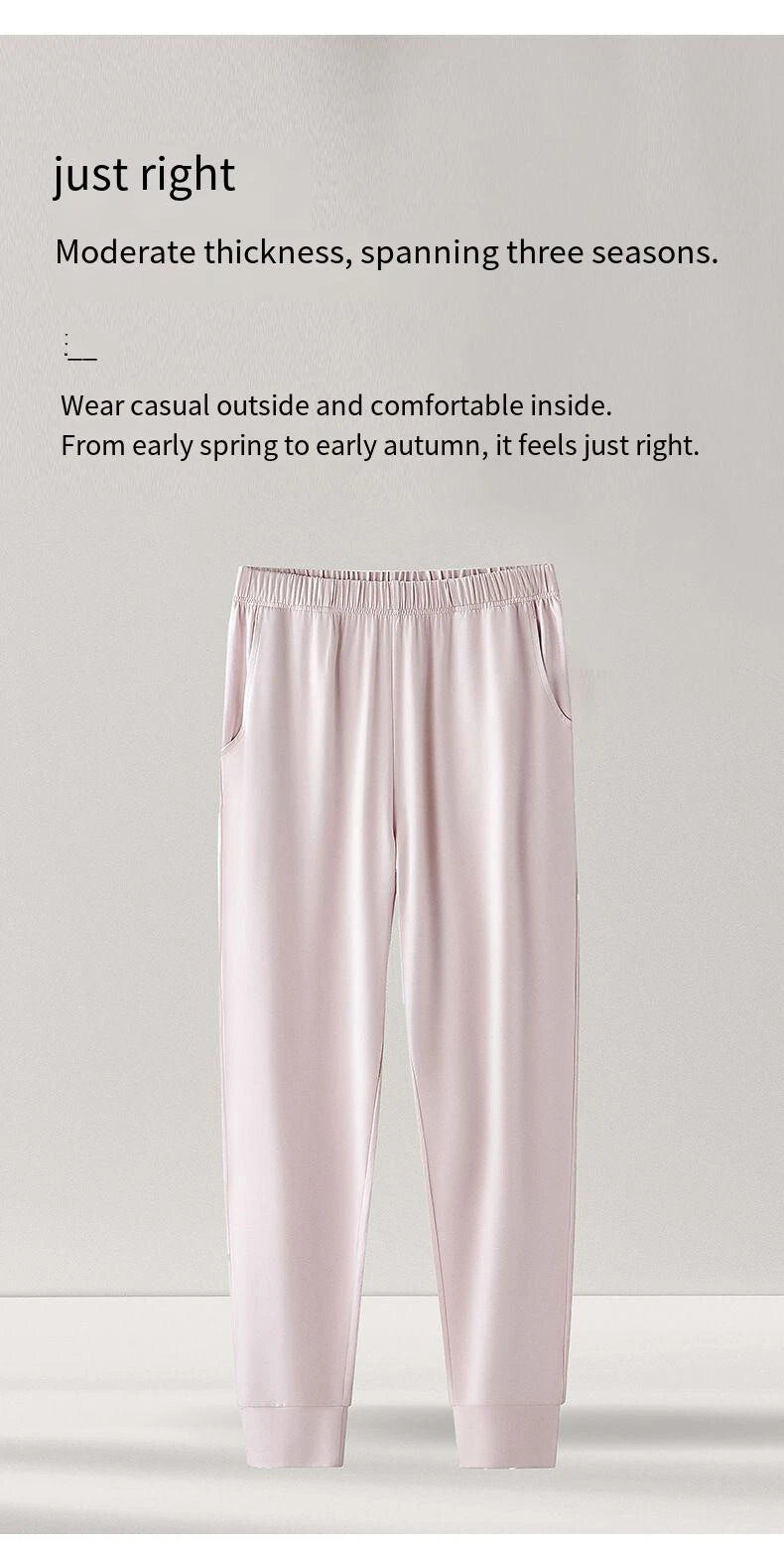 Women's Pajamas Set Long Sleeve Anti Bacterial Dust Mite Resistant Fits New Style-