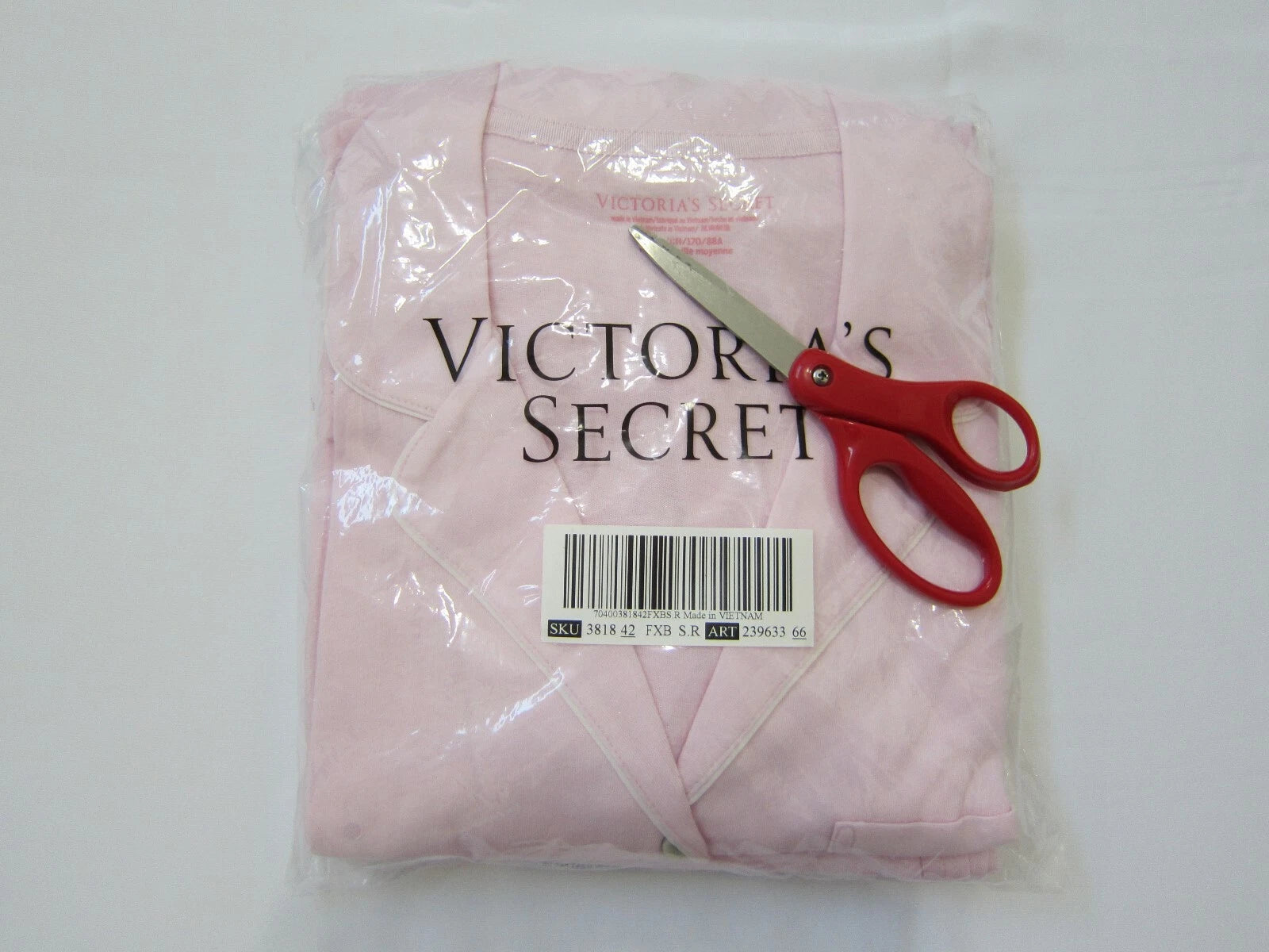 Victoria Secret SLEEPOVER KNIT LIGHTWEIGHT COTTON PINK SHIRT PANT PAJAMAS SET S