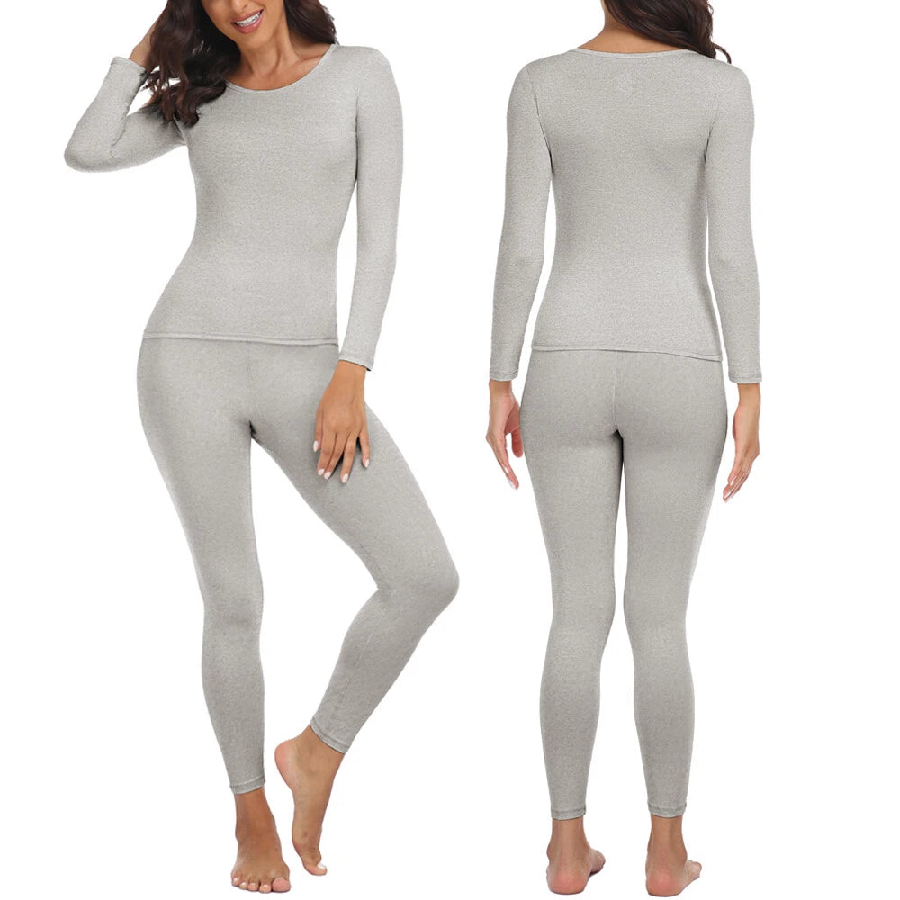 Conjunto Ropa Interior Térmica Clima Frío Para Mujer Ultrasuave Ropa Long Johns