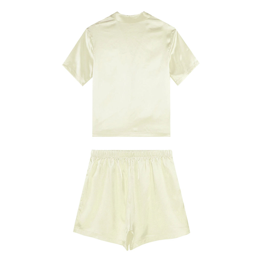 Women Nightwear Casual Pajamas Set Soft Sleepwear Ice Cool Homewear Summer