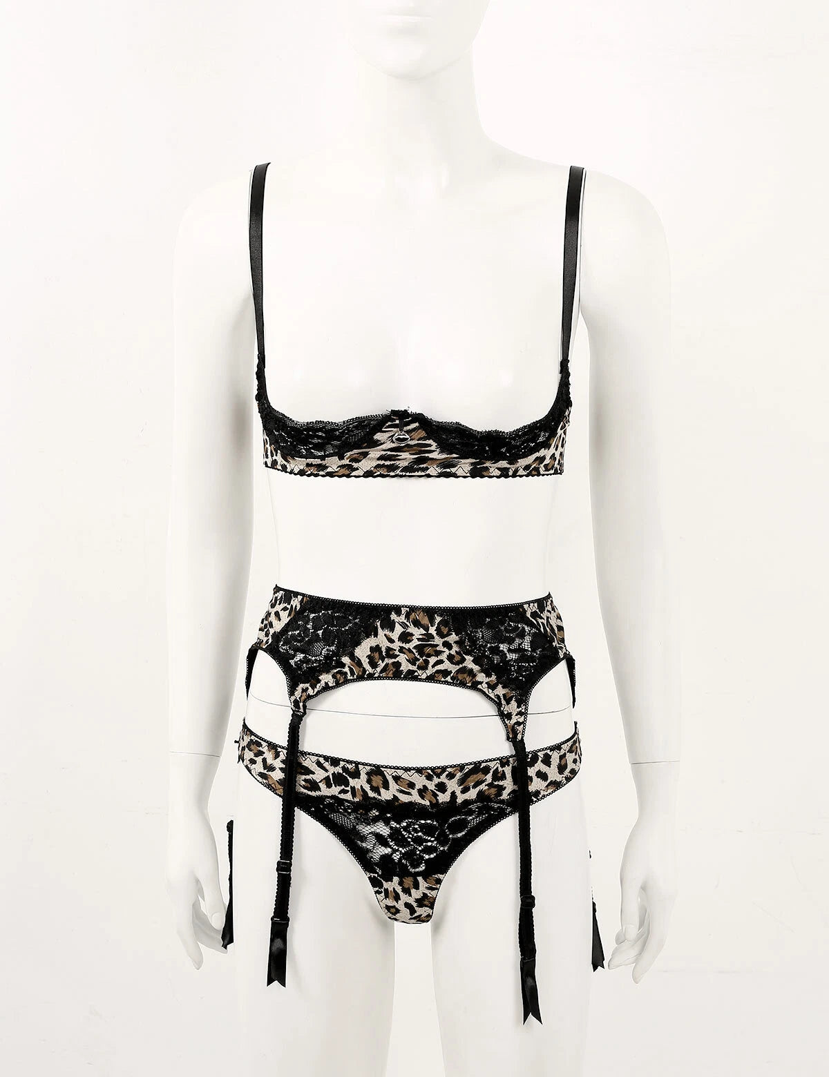 Women's G-string Sexy Lingerie Nightwear Lace Thong Bra Set Underwear Babydoll