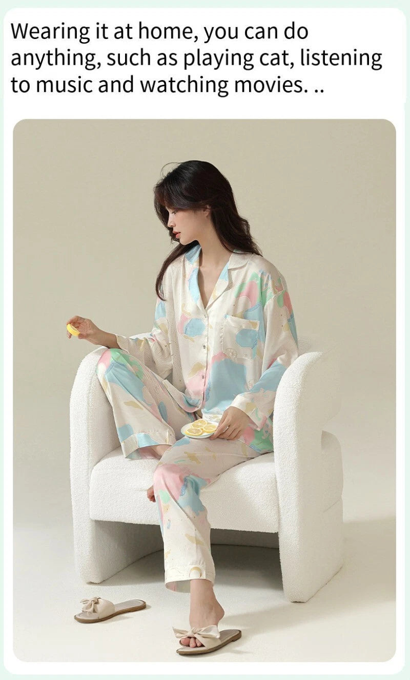 Women's Outdoor Homewear Set Comfortable Antimicrobial Fashion Cute Sleepwear