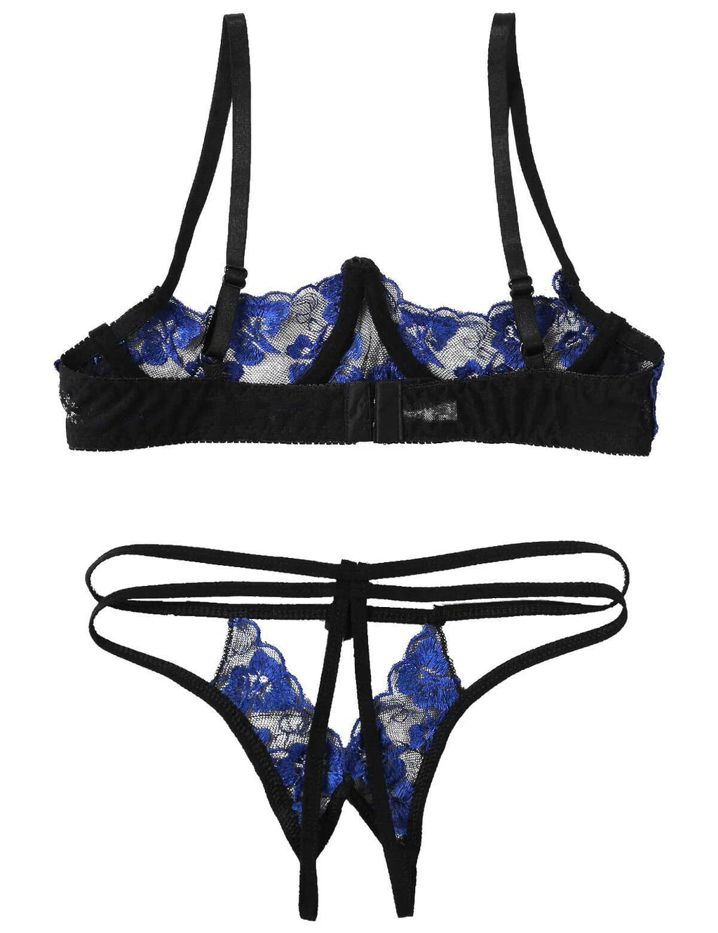 Women's G-string Sexy Lingerie Nightwear Lace Thong Bra Set Underwear Babydoll