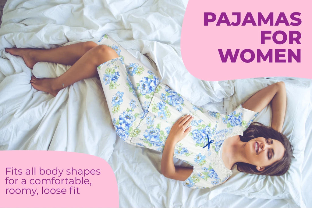 JEFFRICO Womens Capri Pajama Set 2 Piece Short Sleeve Top & Capri Pants 812C