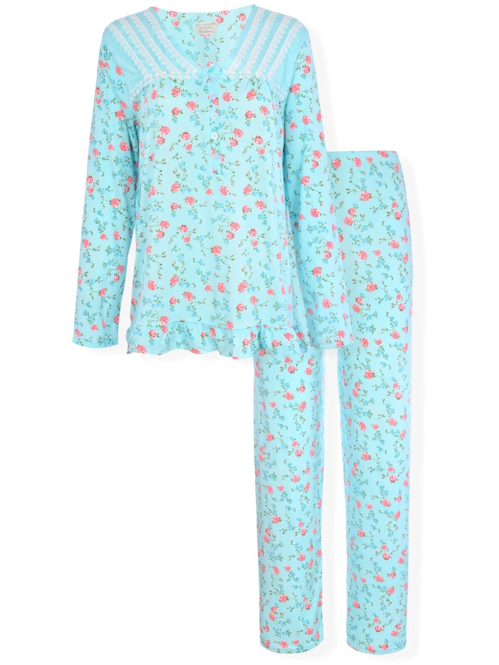 Womens Pajamas For Women Long Sleeve Pajamas Set Sleepwear  M L XL XXL NWT 6015P