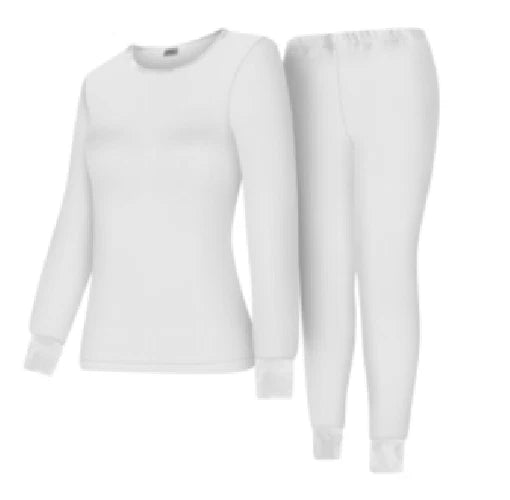 WOMEN'S Thermal TOP & BOTTOM SET Waffle Knit Long Johns Warm Underwear PJ'S 2pcs