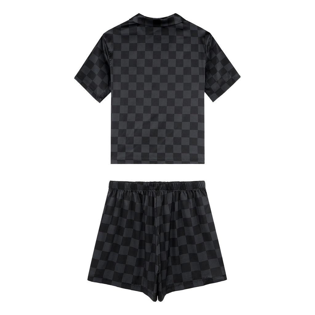 Women Nightwear Casual Pajamas Set Soft Sleepwear Ice Cool Homewear Summer