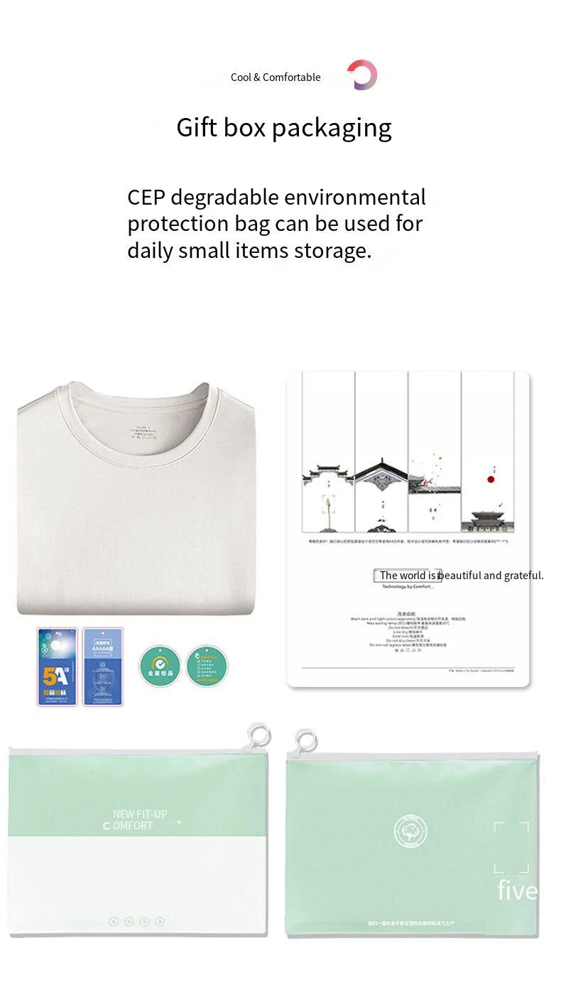 Summer Women's Cotton Antibacterial Thin Suitable Home Trip Pajamas Set-