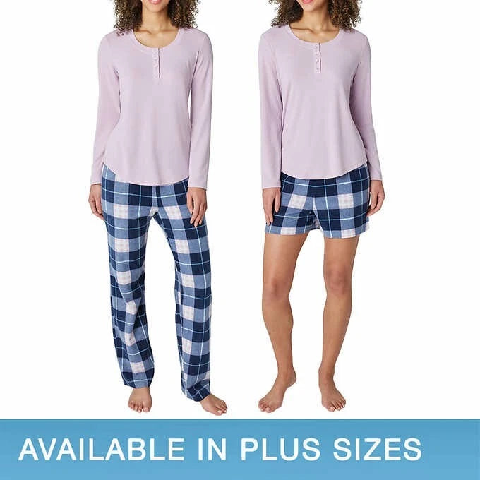 Eddie Bauer Ladies' 3-Piece Waffle Textured Fleece Pajama Set A34