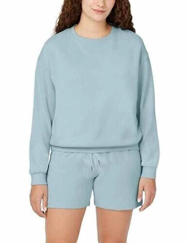 Buffalo by David Bitton Ladies 2-Piece Lounge Set Ribbed Long Sleeve Top & Short