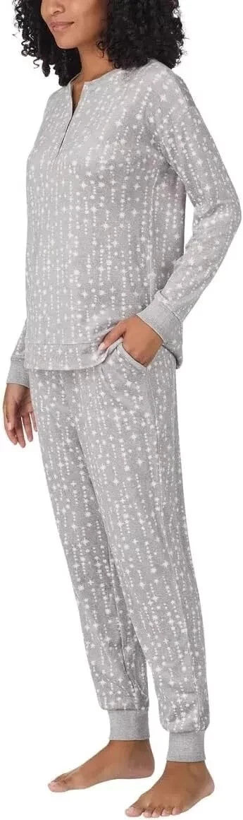 Nautica Women's 2 Piece Fleece Pajama Sleepwear Set(1812934)