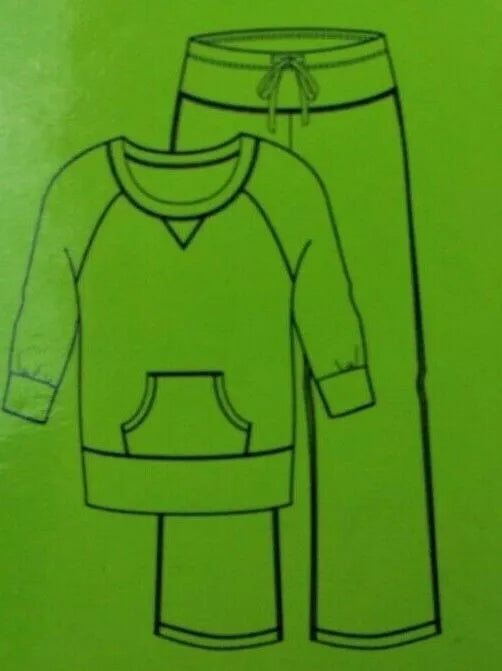 Ladies LOUNGER Pyjama Set PINK Long Sleeve Top BLACK Bottoms BODY BLEU Jersey PJ