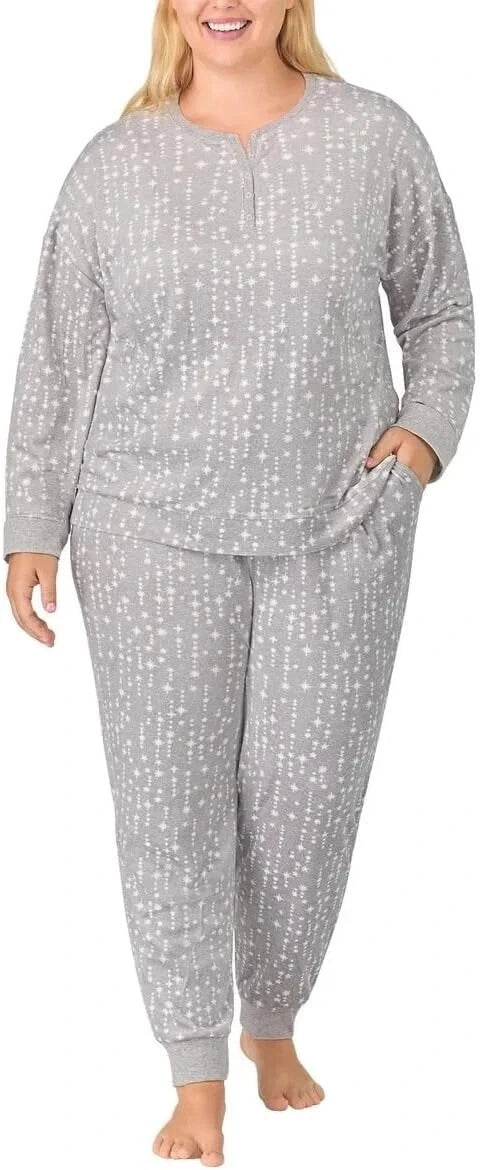 Nautica Women's 2 Piece Fleece Pajama Sleepwear Set(1812934)