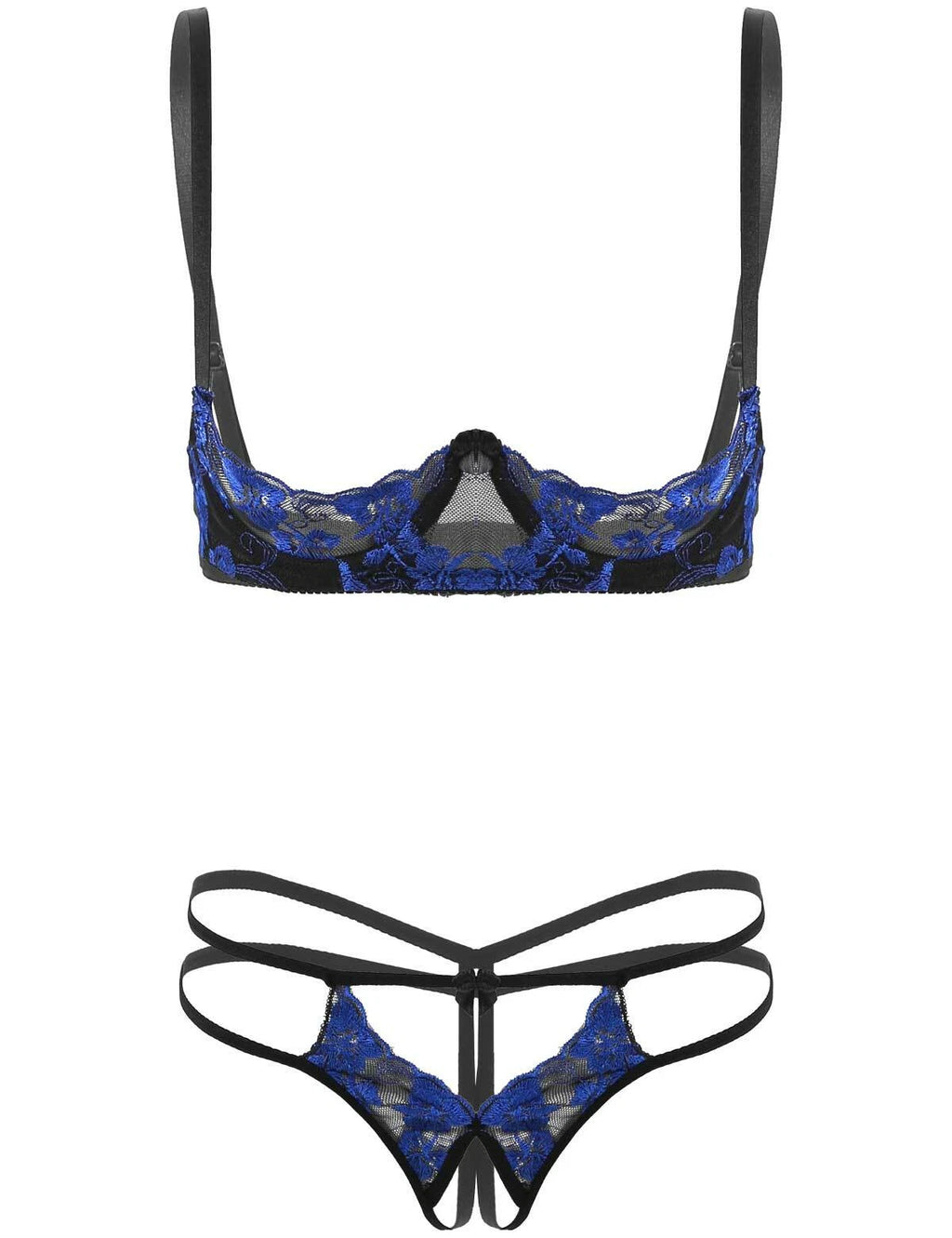 Women's G-string Sexy Lingerie Nightwear Lace Thong Bra Set Underwear Babydoll