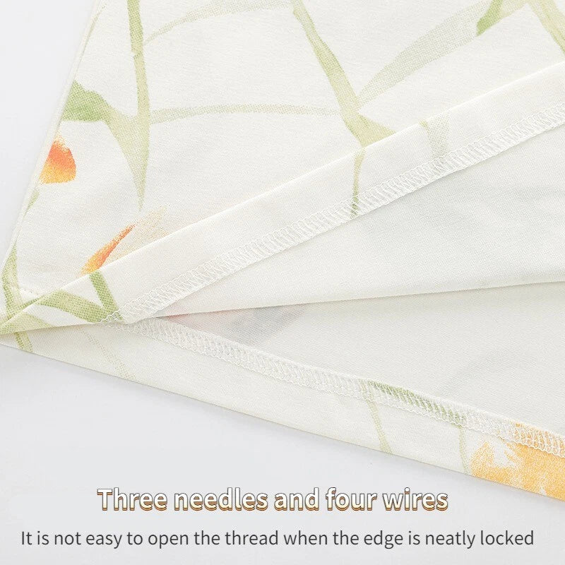 Women's Tulip Pajamas Soft Comfortable Autumn Homewear Sleepwear-