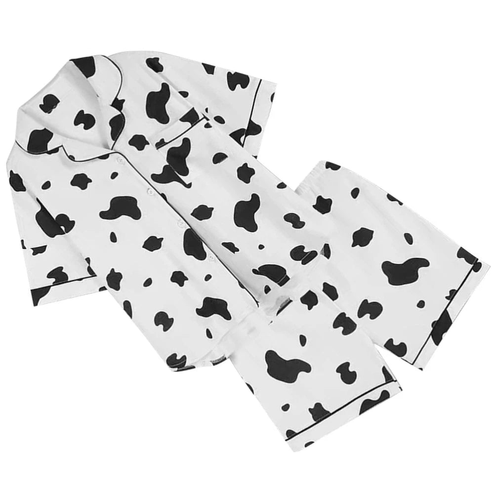 Women's Pure Cotton Short-sleeved Pajamas for Pyjamas Set