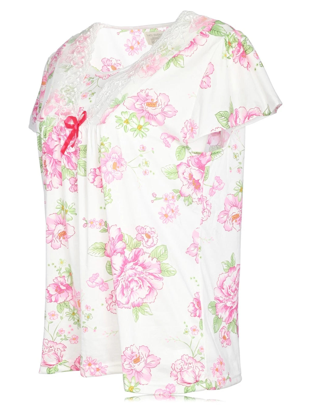 JEFFRICO Womens Capri Pajama Set 2 Piece Short Sleeve Top & Capri Pants 812C