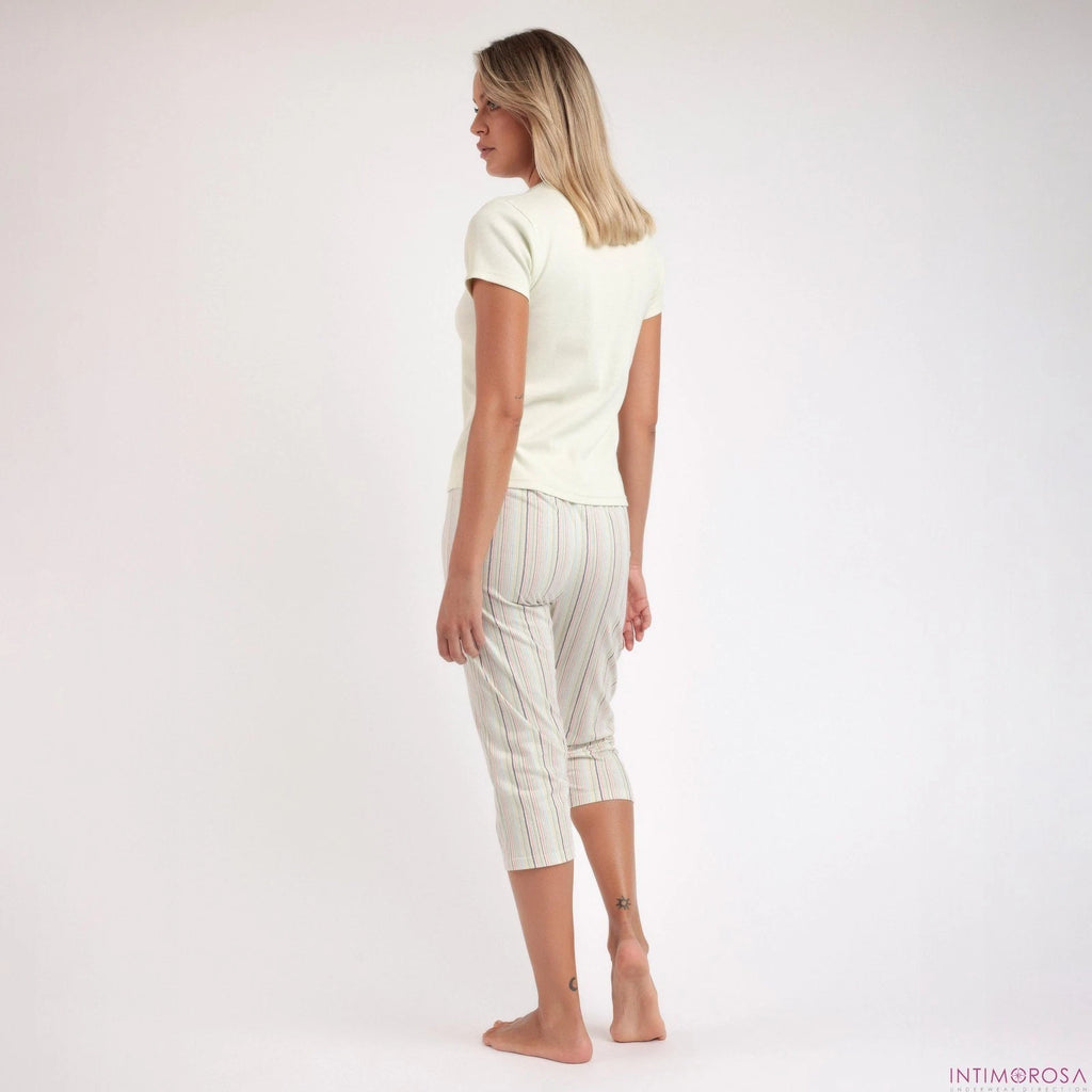 Women's Pajamas Stretch Cotton Trousers Capri Admas 63568