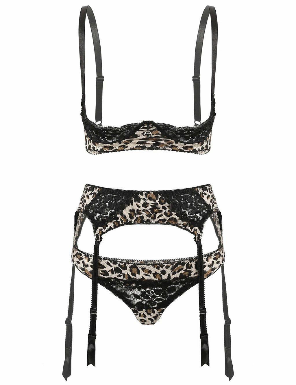 Women's G-string Sexy Lingerie Nightwear Lace Thong Bra Set Underwear Babydoll