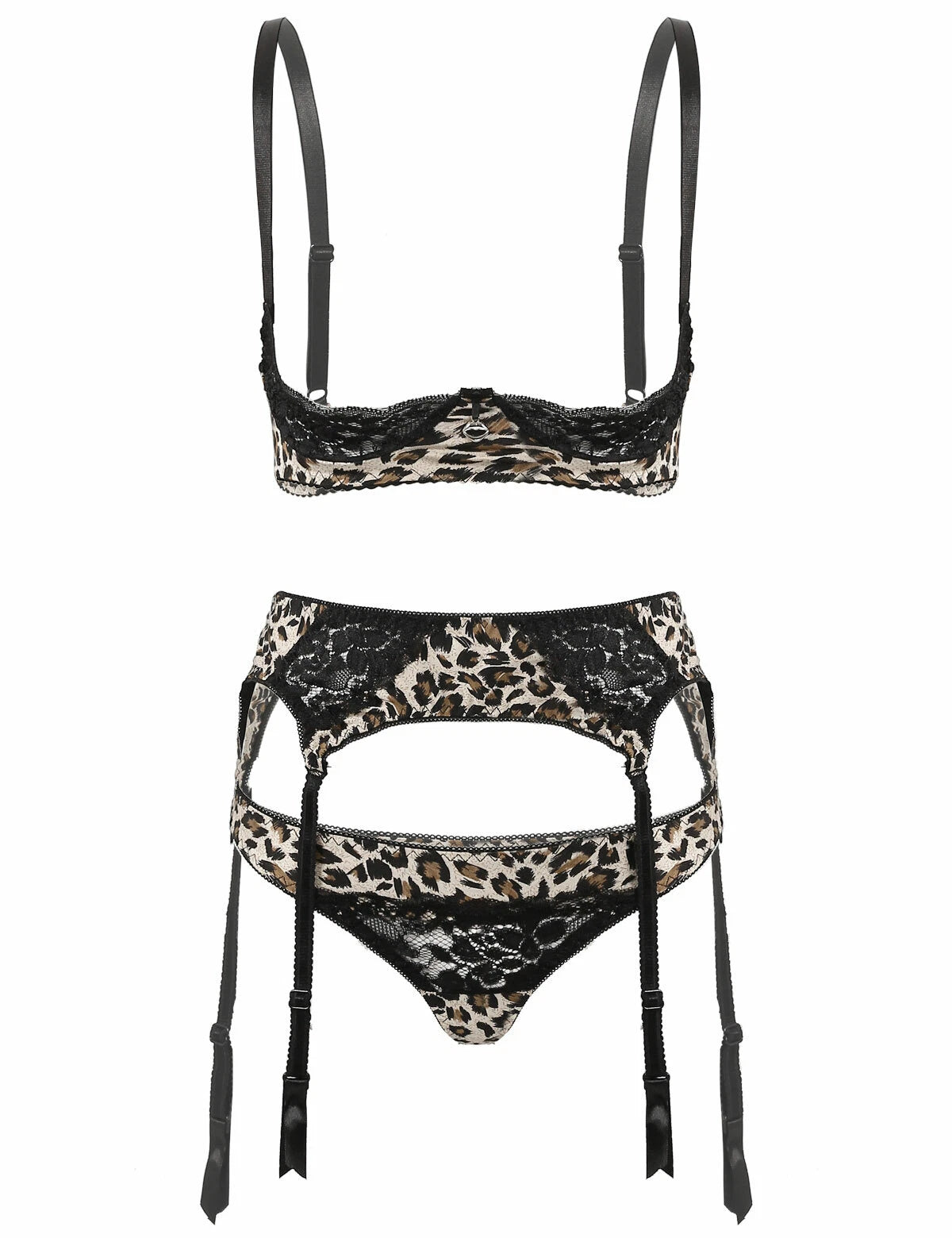 Women's G-string Sexy Lingerie Nightwear Lace Thong Bra Set Underwear Babydoll