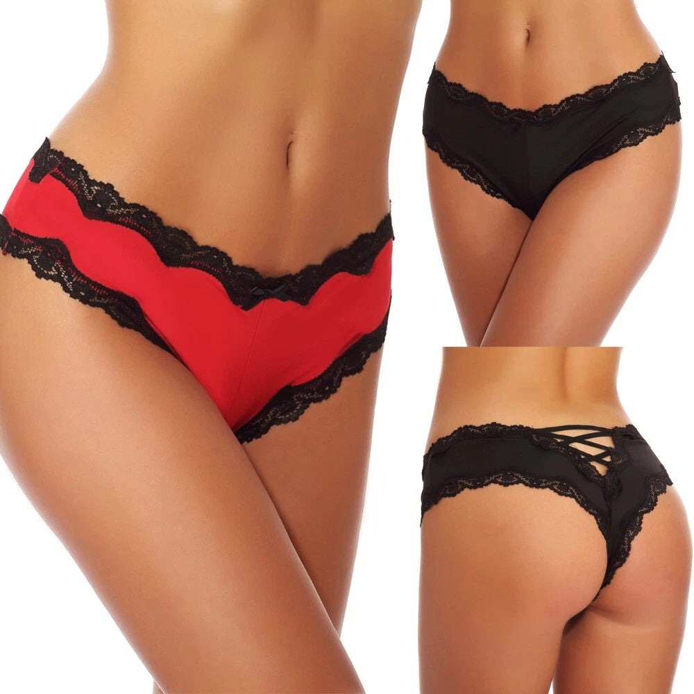 Womens Sexy-Lingerie Sleepwear Satin Silk Babydoll Lace Nightwear Pajamas Set US