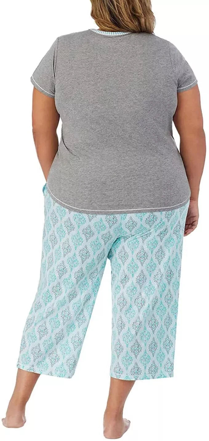 Carole Hochman Women's 4-Piece Cotton Pajama Set