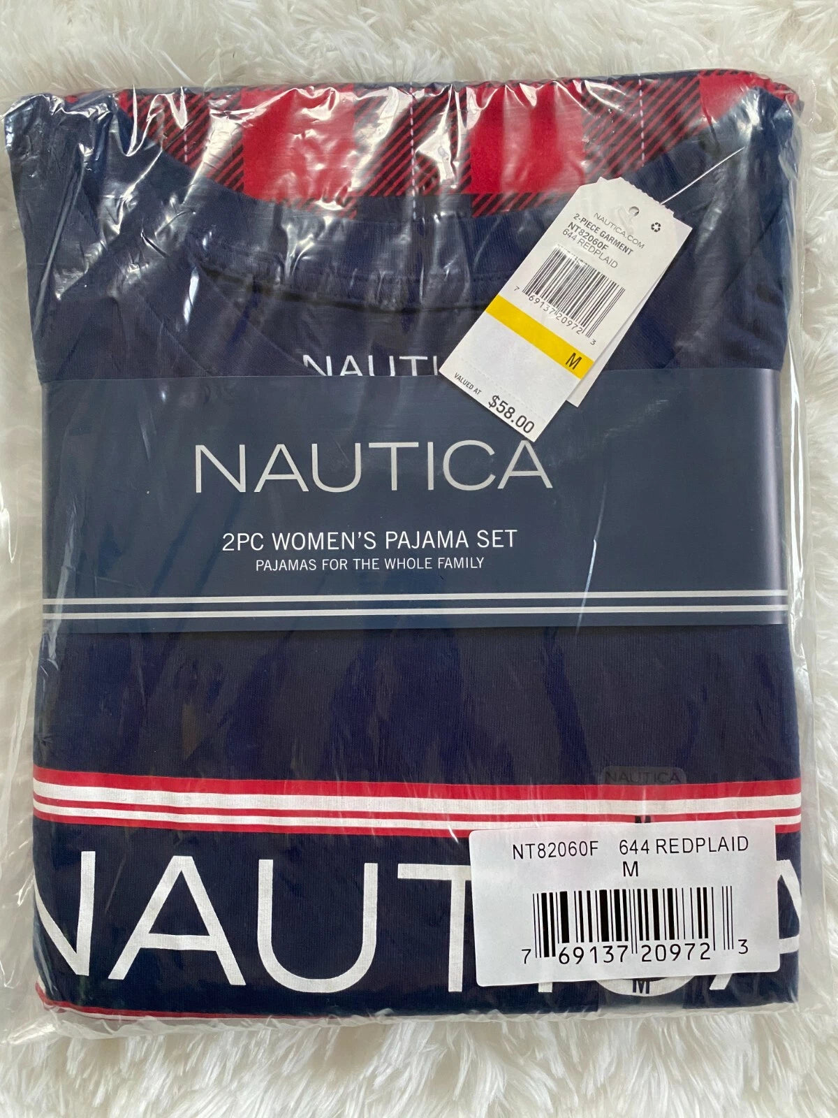NAUTICA  Women's Logo And Plaid Family Sleep Set NWT