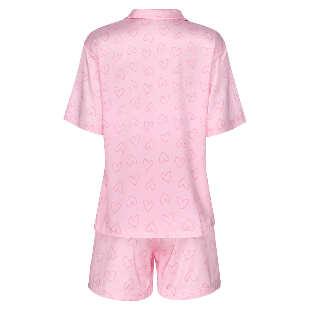 Women Nightwear Ice Cool Pajamas Set Silky Satin Sleepwear Soft Homewear Pants