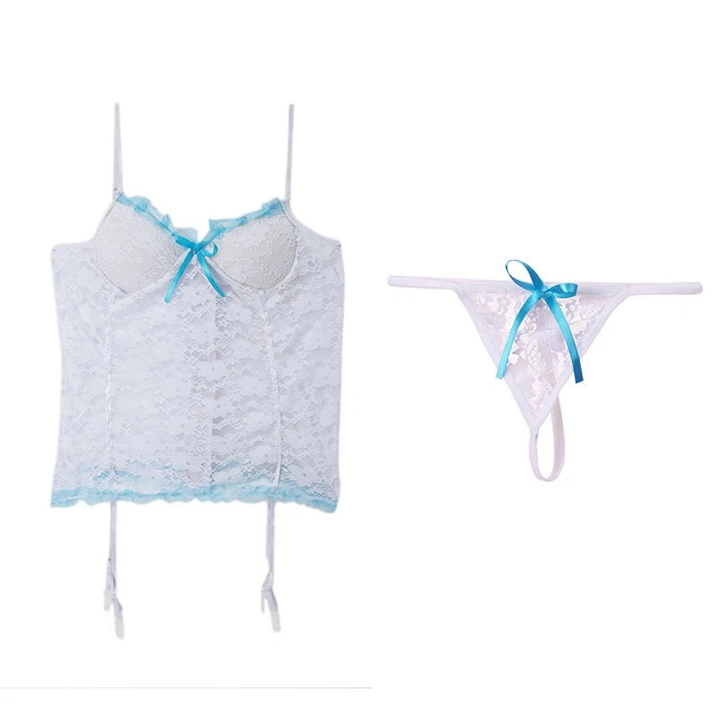 Plus Size Women Sexy Lingerie Lace Bodysuit Lace Underwear Sleepwear G-string US