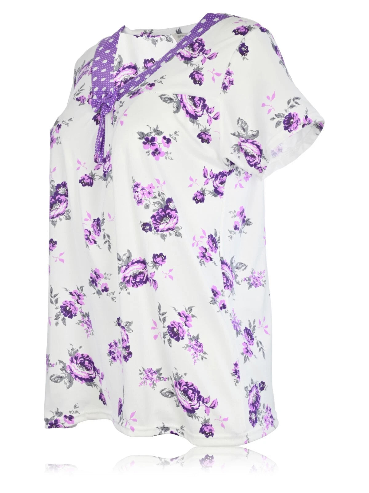 JEFFRICO Womens Capri Pajama Set 2 Piece Short Sleeve Top & Capri Pants  801C